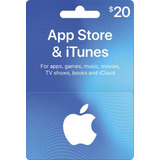 Cartão Gift Card App Store R$ 20 Reais - Apple Itunes Brasil