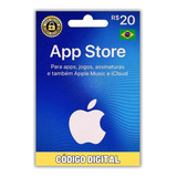 Cartão Gift Card App Store R$ 20 Reais - Itunes Brasil Apple