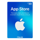 Cartão Gift Card App Store R$ 30 Reais - Apple Itunes Brasil