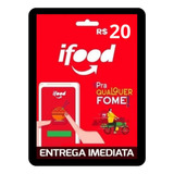 Cartao Gift Card De Presente Ifood 20,00 Digital Envio Rapid