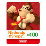 Cartão Gift Card Digital Nintendo Eshop R$100 Envio Imediato