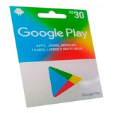 Cartão Gift Card Google Play Store