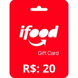 Cartâo Gift Card Presente Ifood 20 Digital