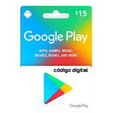 Cartão Google Play Presente R$15 Gift Card Digital Playstore