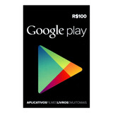 Cartão Google Play Store Br R$100