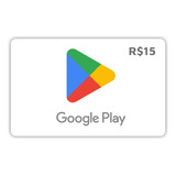Cartão Google Play Store Brasil R$15