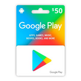 Cartão Google Play Store Gift Card R$50 Reais Br Android