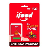 Cartão Ifood R$50 - Envio Imediato Cartão Ifood 50
