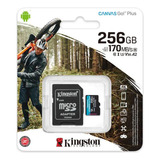 Cartão Kingston Micro Sd 256gb Canvas