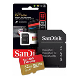 Cartão Memória 32gb Micro Sd Extreme 100mbs Sandisk Gopro Nf