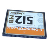 Cartão Memória Cf Card Compact Flash 512 Mb Kingston 