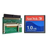 Cartão Memória Compact Flash Sandisk Cf 1gb + Adaptador Ide