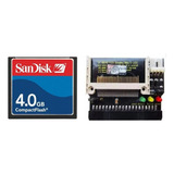Cartão Memória Compact Flash Sandisk Cf 4gb Adaptador Ide