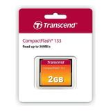 Cartão Memória Compact Flash Transcend 2gb 133x 20mb/s Cf