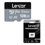 Cartão Memória Lexar Micro Sd Xc 128gb Prof 1066x Uhs-i