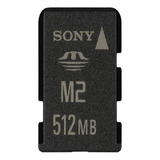 Cartão Memória Micro M2 512mb Sony Original Vintage Perfeito