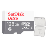 Cartão Memória Micro Sdxc 128gb Ultra 100mbs Sandisk +case