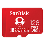 Cartão Memória Microsdxc 128gb Nintendo Switch Sandisk