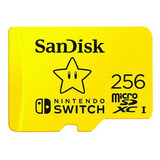 Cartão Memória Microsdxc 256gb Nintendo Switch