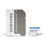 Cartao Memoria Samsung Micro Sdxc Evo U3 4k 130mb/s 256gb