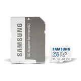Cartao Memoria Samsung Micro Sdxc Evo U3 4k 130mb/s 256gb