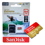 Cartão Memória Sandisk Extreme 64gb Sdxc 170 Mb/s Original