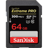 Cartão Memória Sandisk Extreme Pro Sd Xc 64gb Uhs-ii 300mb/s