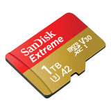 Cartao Memoria Sandisk Micro Sdxc Extreme A2 160mb/s 1tb
