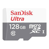 Cartão Memoria Sandisk Ultra Sdsqunr-128g-gn3ma 128gb Micro Sd Adaptador