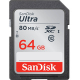 Cartão Memória Sdxc Sandisk 64gb Ultra