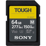 Cartão Memória Sony Sd Xc 64gb 277mb/s Uhs-ii V60 U3 Sf-m64t