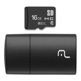 Cartão Micro Sd 16gb Com Leitor Usb Classe 4 Mc162