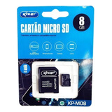 Cartão Micro Sd De Memória Knup 8gb P/ Leitor De Cartão
