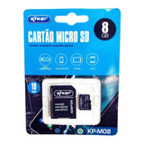 Cartão Micro Sd De Memória Knup 8gb P/ Som Automotivo