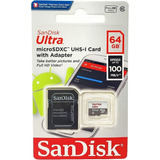 Cartao Micro Sd Memoria Sandisk 64gb