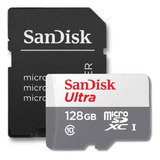 Cartão Micro Sd Sandisk Ultra 128gb