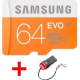 Cartão Micro Sdxc 64gb Samsung Evo