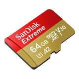 Cartão Microsd 64gb Sandisk Extreme A2