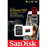 Cartão Microsd Sdhc-uhs 32gb Sandisk Extreme