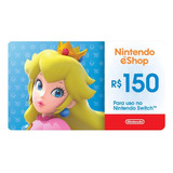 Cartão Nintendo Eshop Brasil R$150 Reais Gift Card Digital