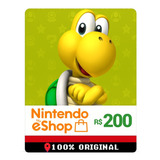 Cartão Nintendo Switch Eshop Card Brasil
