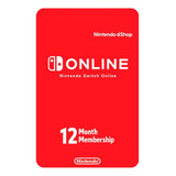 Cartão Nintendo Switch Online 12 Meses Envio Imediato
