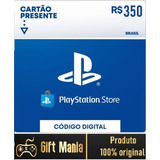 Cartão Playstation Gift Card Psn Brasileira R$350 Reais