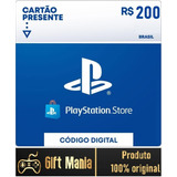 Cartão Playstation Gift Psn Brasileira R$200