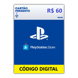 Cartão Playstation Psn Card Brasileira R$ 60 Reais
