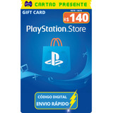 Cartao Playstation Psn Gift Card Br R$ 140 Reais