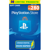 Cartao Playstation Psn Gift Card Br R$ 280 Reais