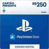 Cartão Playstation Store Brasil R$ 250 Reais Psn Brasileira