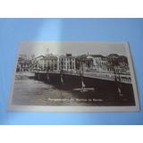 Cartão Postal Antigo - P/b - Recife - Av. Martins De Barros