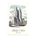 Cartão Postal Antigo - Waldorf-astoria Hotel - Usa 1965 - Z9